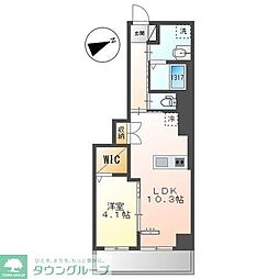名古屋市営名城線 矢場町駅 徒歩8分の賃貸マンション 6階1LDKの間取り
