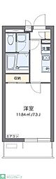 クレイノ善進本町 2階1Kの間取り