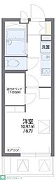 レオパレスＰＯＲＴ　ＷＡＶＥ 2階1Kの間取り