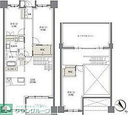 名古屋市営名城線 瑞穂運動場東駅 徒歩6分の賃貸マンション 5階3LDKの間取り