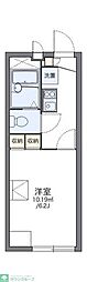 レオパレスアイリス 2階1Kの間取り