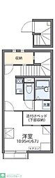 レオネクスト松の富 1Kの間取図画像
