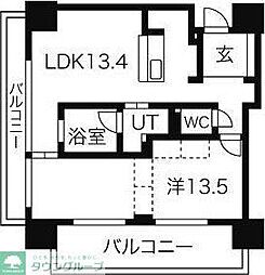 名古屋市営桜通線 高岳駅 徒歩6分の賃貸マンション 4階2LDKの間取り