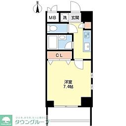 名古屋市営桜通線 太閤通駅 徒歩3分の賃貸マンション 7階1Kの間取り