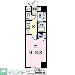 名古屋市営桜通線 吹上駅 徒歩2分の賃貸マンション 5階1Kの間取り