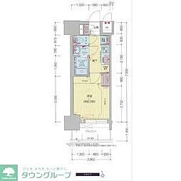 名古屋市営東山線 新栄町駅 徒歩9分の賃貸マンション 6階1Kの間取り