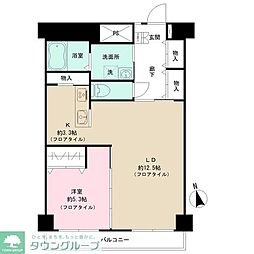 JR中央本線 鶴舞駅 徒歩4分の賃貸マンション 9階1LDKの間取り
