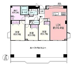ローラン姪浜 3SLDKの間取図画像