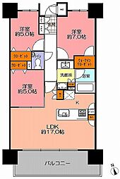間取図画像 3LDK