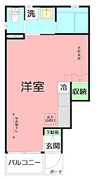 ジョワメゾン湘南 ワンルームの間取図画像
