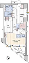 パレステージ藤沢シャインコート 1SLDKの間取図画像