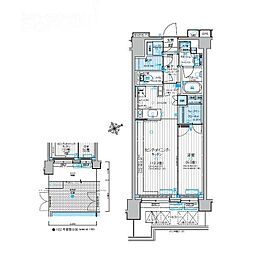 パレステージ藤沢2 1LDKの間取図画像