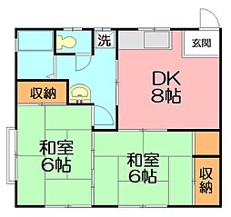 間取図画像 2DK