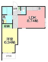 間取図画像 1LDK