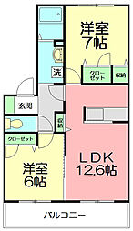 間取図画像 2LDK