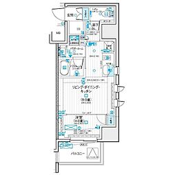 デュオステージ藤沢 1103 11階1LDKの間取り