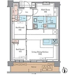 間取図画像 2SLDK