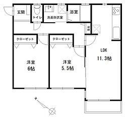 間取図画像 2LDK