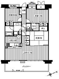 ルリエ大船 6階3LDKの間取り