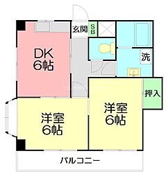 間取図画像 2DK