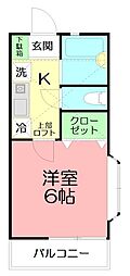 間取図画像 1K