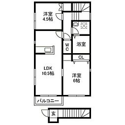 間取図画像 2LDK