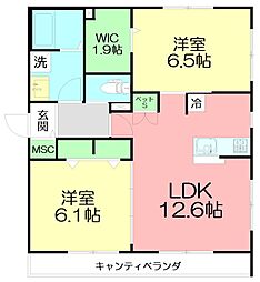 間取図画像 2LDK