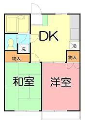 間取図画像 2DK