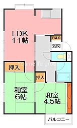 サニイプレイス 2LDKの間取図画像
