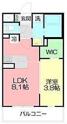 (仮称)常盤町-沼井様計画 1LDKの間取図画像