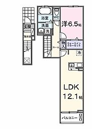 サンフィールド ガーデン 1LDKの間取図画像