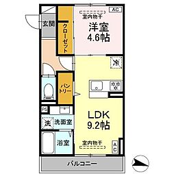 間取図画像 1LDK