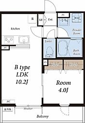 サン湘南海岸 1LDKの間取図画像
