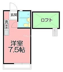 ビューパレス湘南小和田 ワンルームの間取図画像