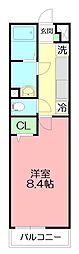 リブリ・湘南海岸 1Kの間取図画像
