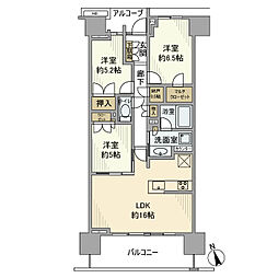 プラウド湘南藤沢テラス 3LDKの間取図画像