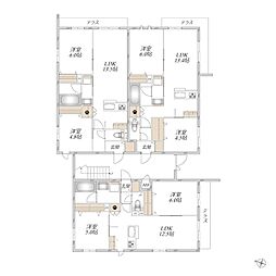 Y's F Residence I 2LDKの間取図画像