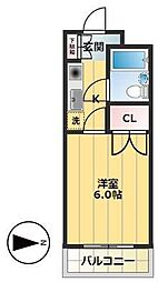 藤沢朝日町ダイカンプラザフクチハイツ 1Kの間取図画像