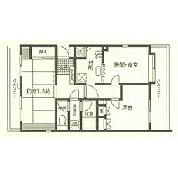 辻堂ガーデンタウン 2LDKの間取図画像