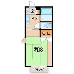 間取図画像 1K