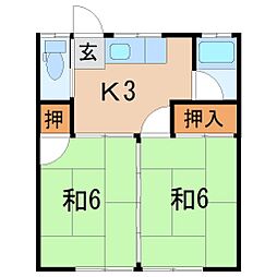 間取図画像 2K