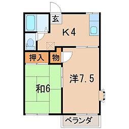 間取図画像 2K