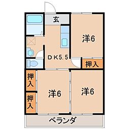 間取図画像 3DK