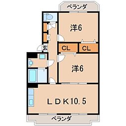 間取図画像 2LDK