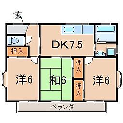 間取図画像 3DK