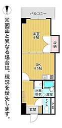 ロイヤルグランデ120 1DKの間取図画像