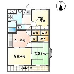 JR筑豊本線 二島駅 バス3分 鴨生田小学校前停下車 徒歩1分 2階/-