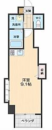 MDIフォレストガーデン三ケ森 ワンルームの間取図画像