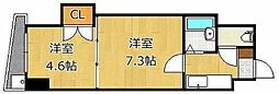 ロイヤルマキシム112 2Kの間取図画像
