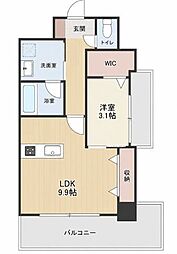 ラファエロ 1LDKの間取図画像
